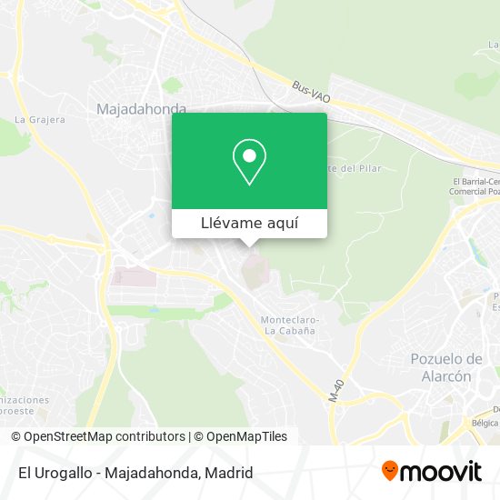 Mapa El Urogallo - Majadahonda