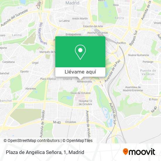 Mapa Plaza de Angélica Señora, 1