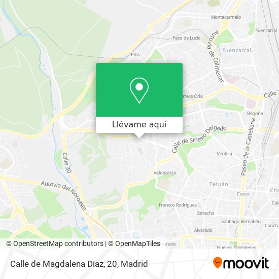 Mapa Calle de Magdalena Díaz, 20