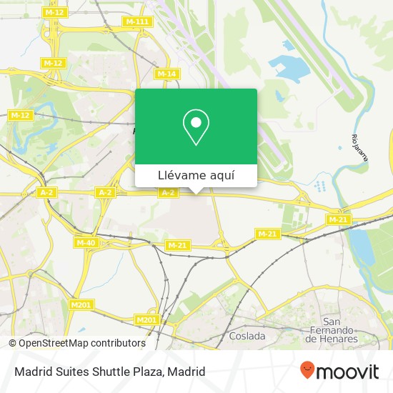 Mapa Madrid Suites Shuttle Plaza