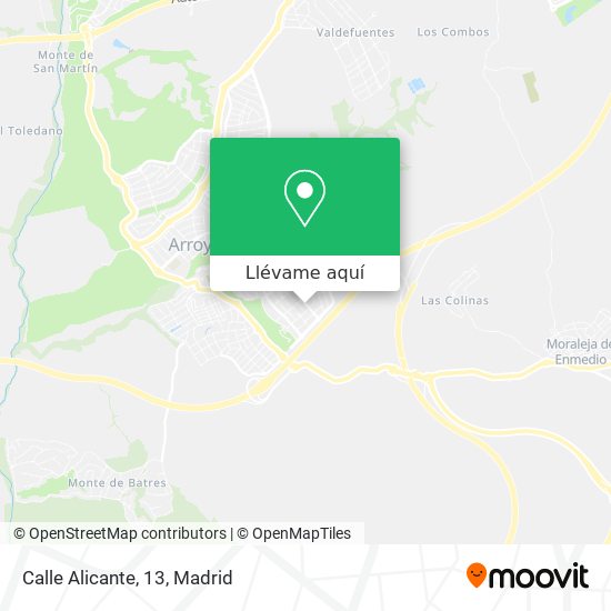 Mapa Calle Alicante, 13