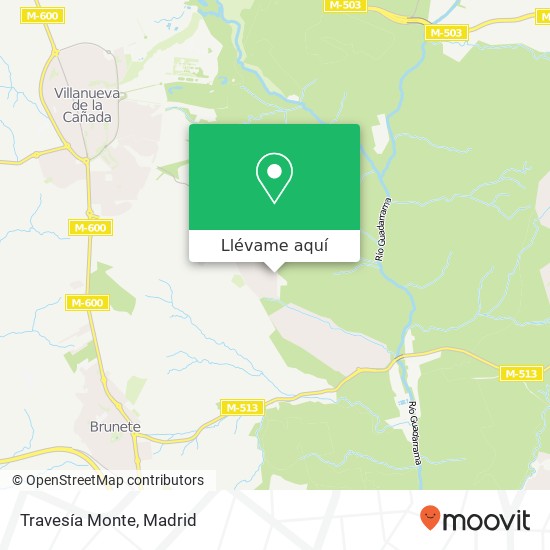 Mapa Travesía Monte