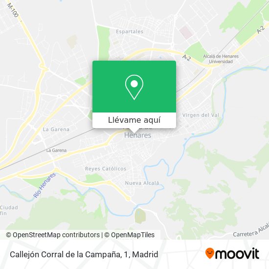 Mapa Callejón Corral de la Campaña, 1