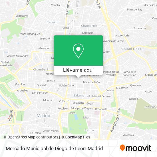 Mapa Mercado Municipal de Diego de León