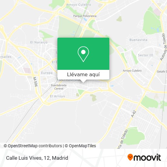 Mapa Calle Luis Vives, 12