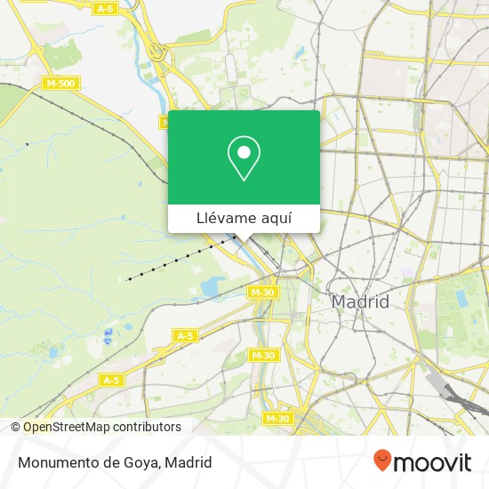 Mapa Monumento de Goya