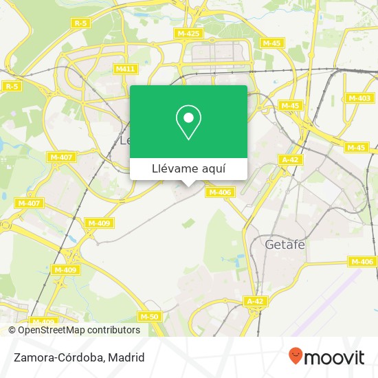 Mapa Zamora-Córdoba