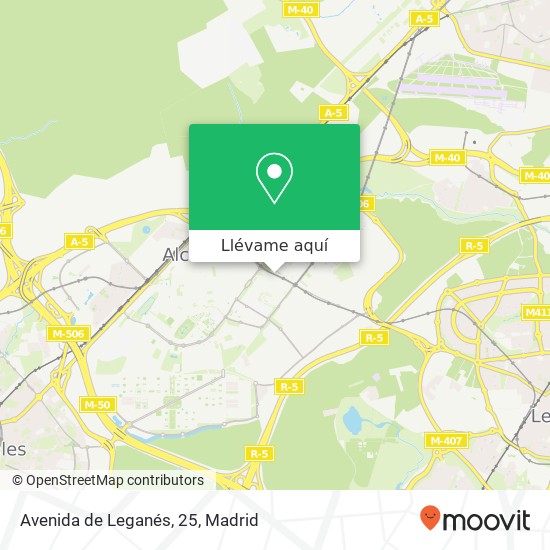 Mapa Avenida de Leganés, 25