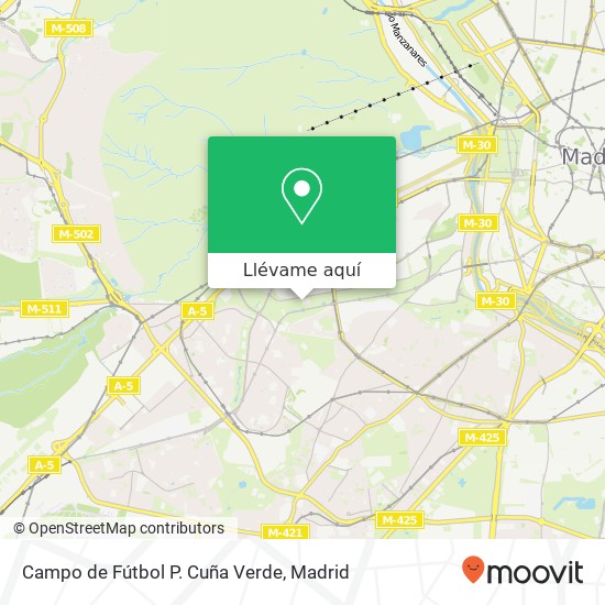 Mapa Campo de Fútbol P. Cuña Verde