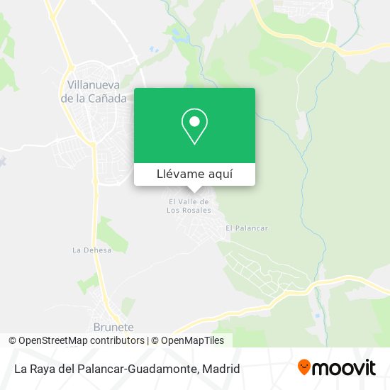 Mapa La Raya del Palancar-Guadamonte