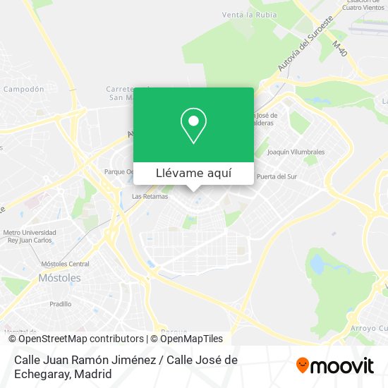 Mapa Calle Juan Ramón Jiménez / Calle José de Echegaray