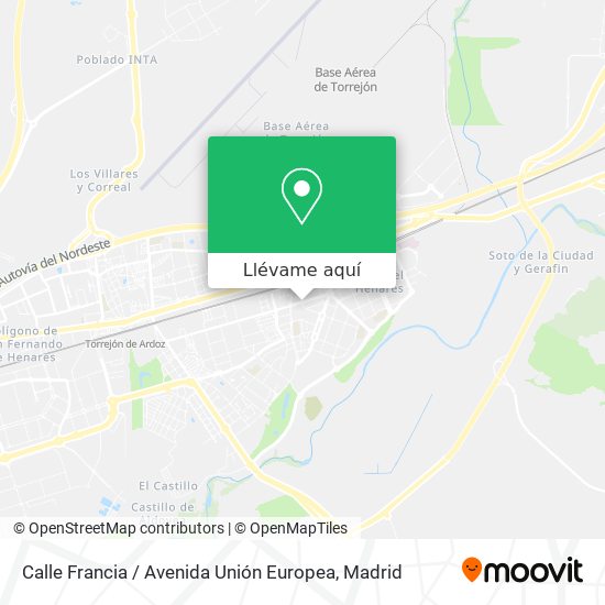 Mapa Calle Francia / Avenida Unión Europea
