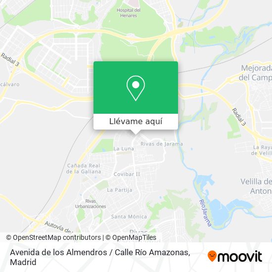 Mapa Avenida de los Almendros / Calle Río Amazonas