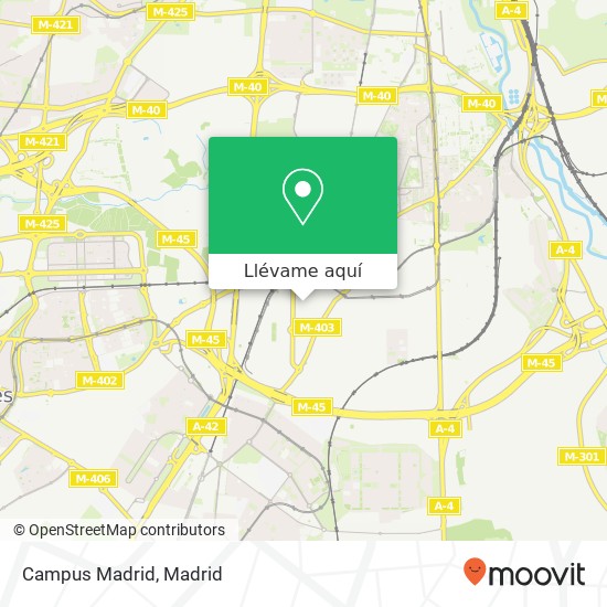 Mapa Campus Madrid