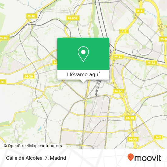 Mapa Calle de Alcolea, 7