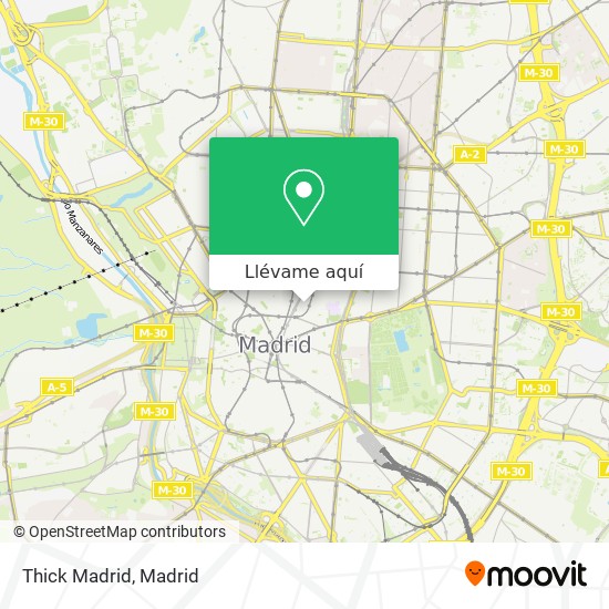 Mapa Thick Madrid