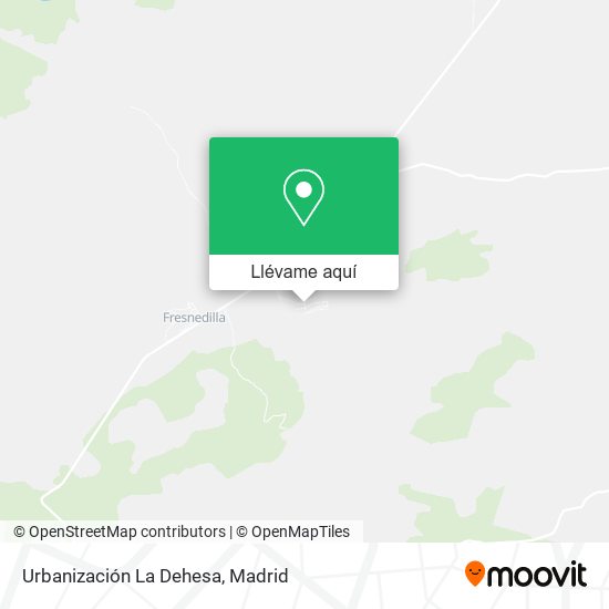 Mapa Urbanización La Dehesa
