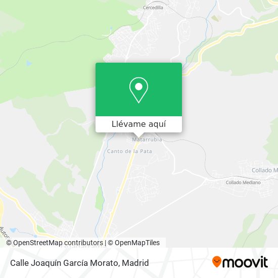 Mapa Calle Joaquín García Morato