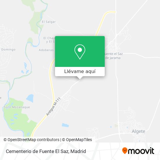 Mapa Cementerio de Fuente El Saz