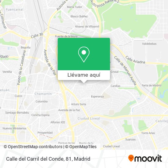 Mapa Calle del Carril del Conde, 81