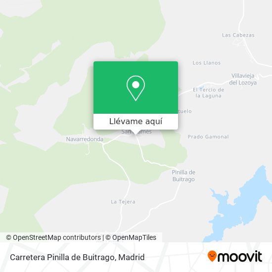 Mapa Carretera Pinilla de Buitrago