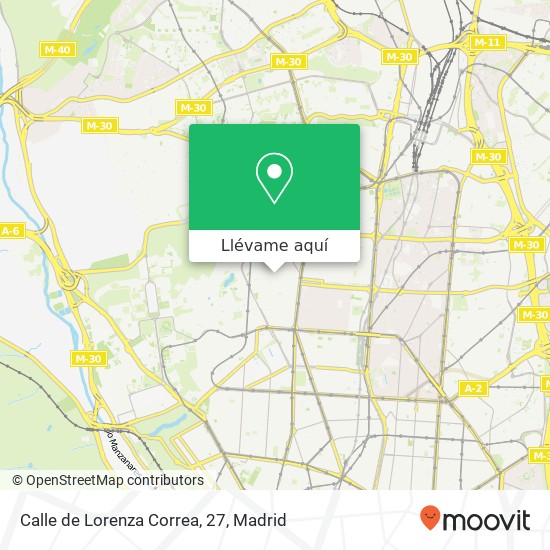 Mapa Calle de Lorenza Correa, 27