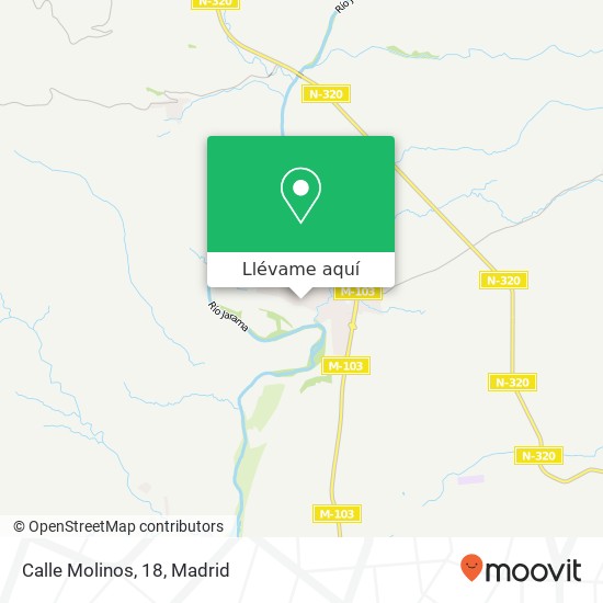 Mapa Calle Molinos, 18