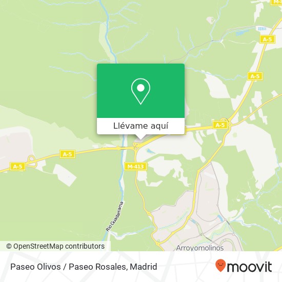 Mapa Paseo Olivos / Paseo Rosales
