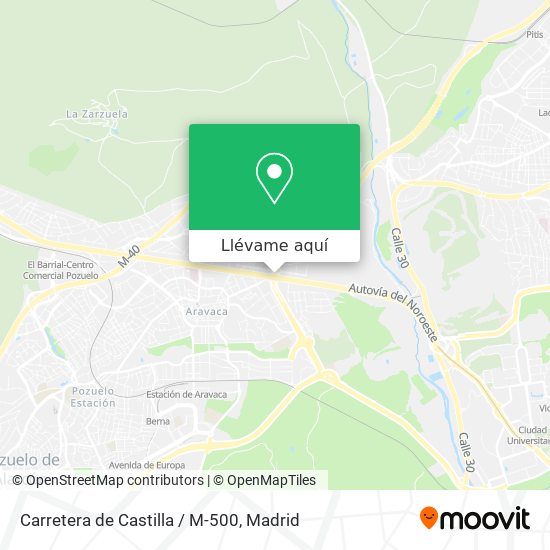 Mapa Carretera de Castilla / M-500