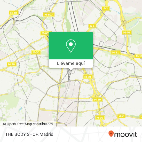 Mapa THE BODY SHOP