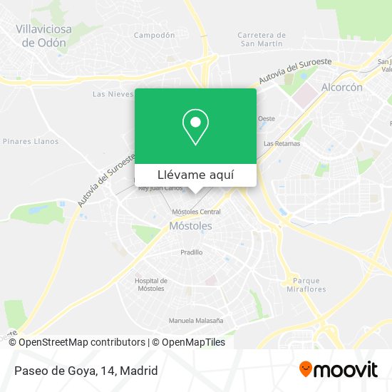 Mapa Paseo de Goya, 14