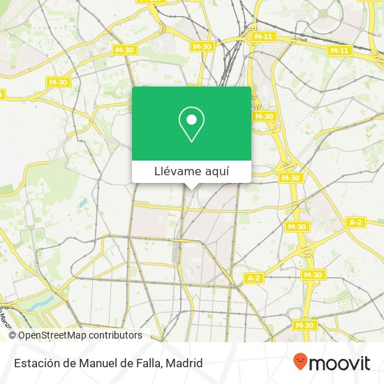 Mapa Estación de Manuel de Falla