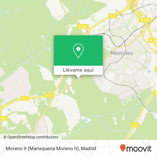 Mapa Moreno II (Marisqueria Moreno II)
