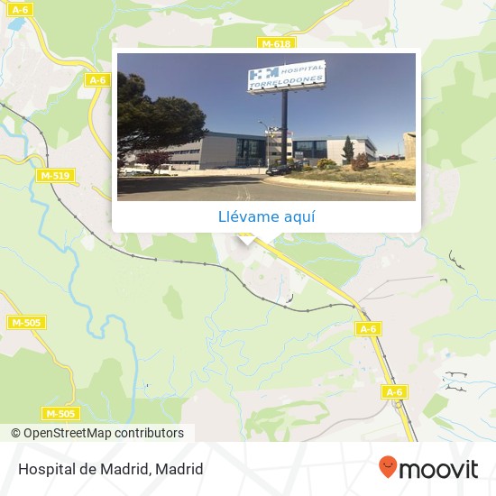 Mapa Hospital de Madrid