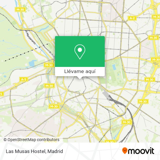 Mapa Las Musas Hostel