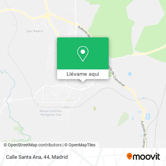 Mapa Calle Santa Ana, 44