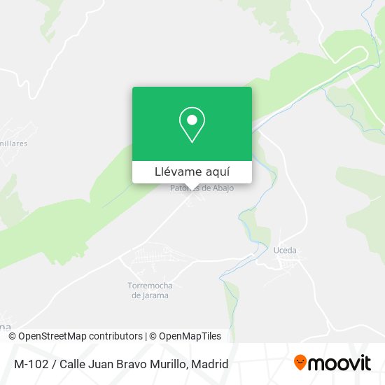 Mapa M-102 / Calle Juan Bravo Murillo