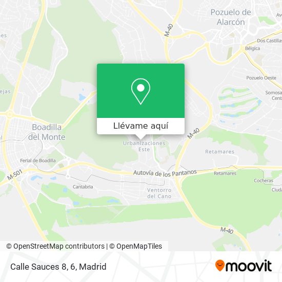 Mapa Calle Sauces 8, 6