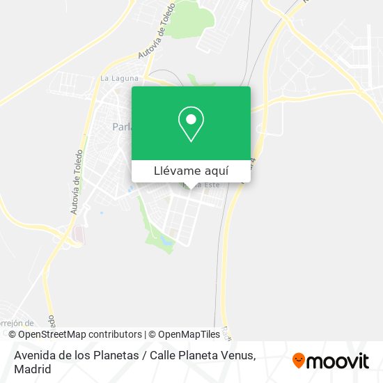 Mapa Avenida de los Planetas / Calle Planeta Venus