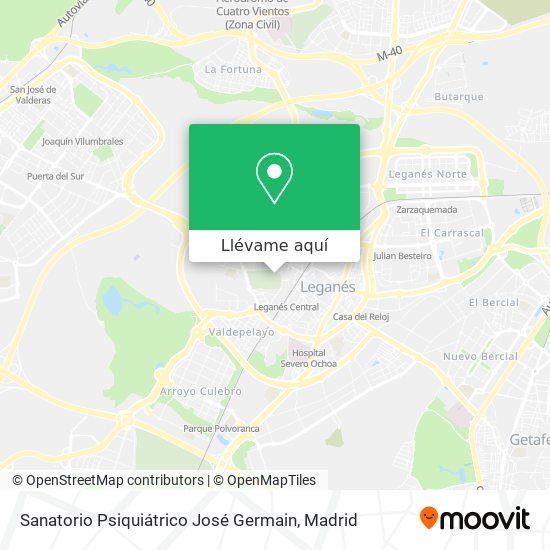 Mapa Sanatorio Psiquiátrico José Germain