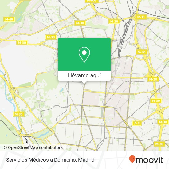 Mapa Servicios Médicos a Domicilio