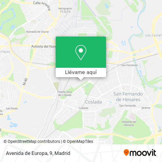 Mapa Avenida de Europa, 9