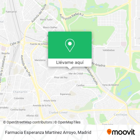 Mapa Farmacia Esperanza Martínez Arroyo