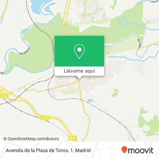 Mapa Avenida de la Plaza de Toros, 1