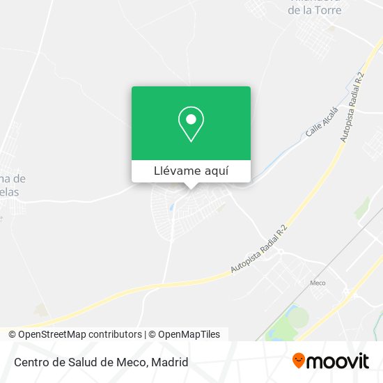 Mapa Centro de Salud de Meco