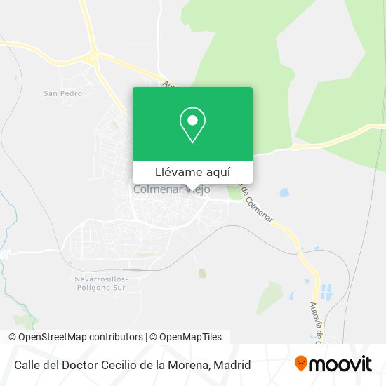 Mapa Calle del Doctor Cecilio de la Morena