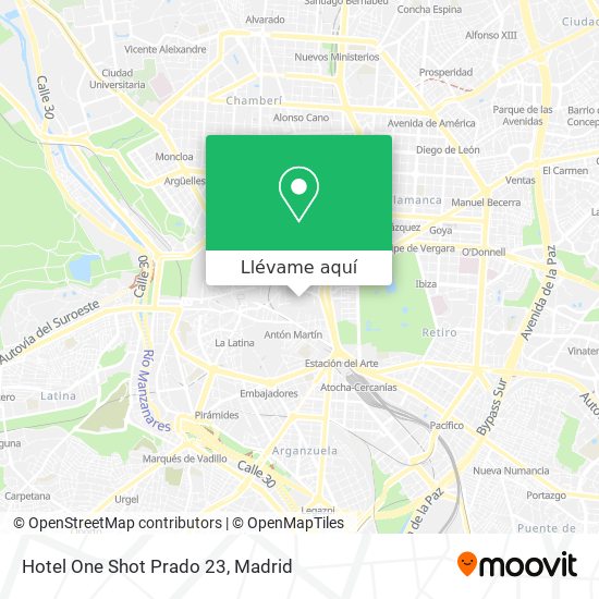 Mapa Hotel One Shot Prado 23