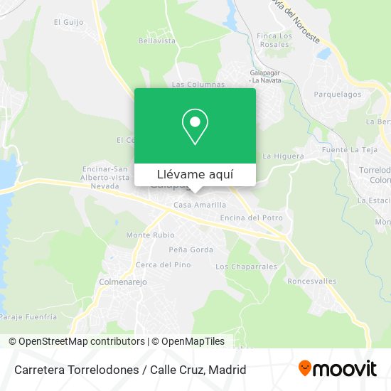 Mapa Carretera Torrelodones / Calle Cruz