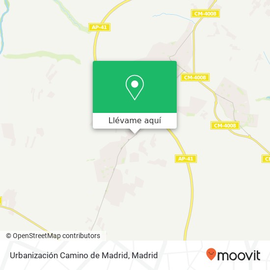 Mapa Urbanización Camino de Madrid