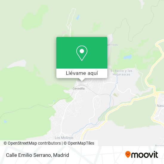 Mapa Calle Emilio Serrano